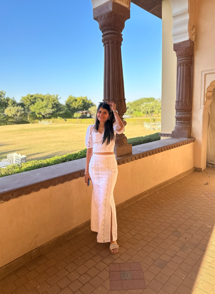 Ivory Cotton Coord Set