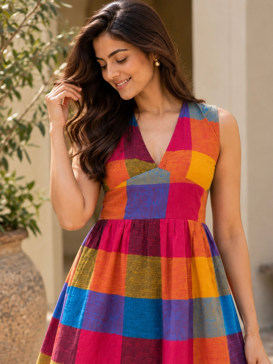 Madras Cotton Dress
