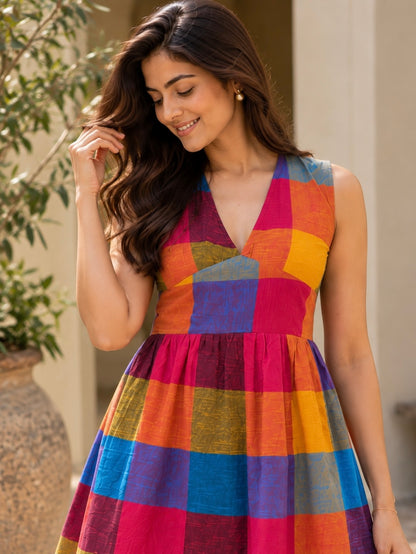 Madras Cotton Dress