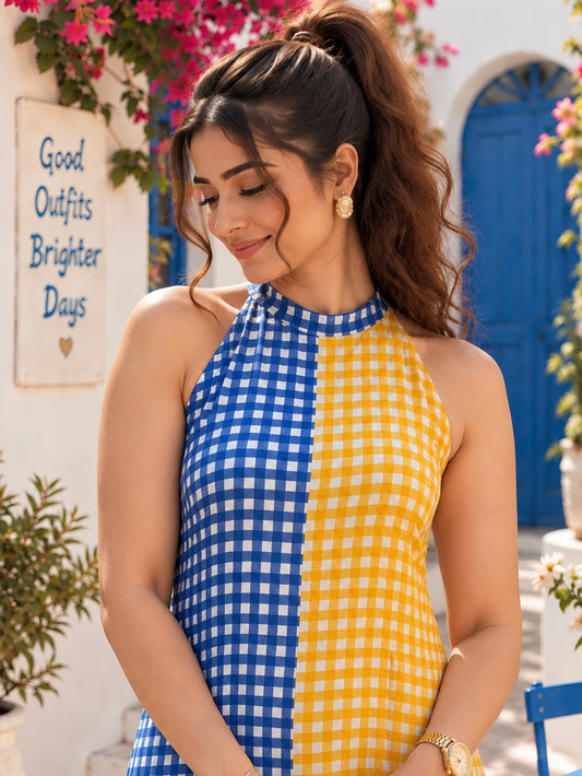 Riveria Checks Dress