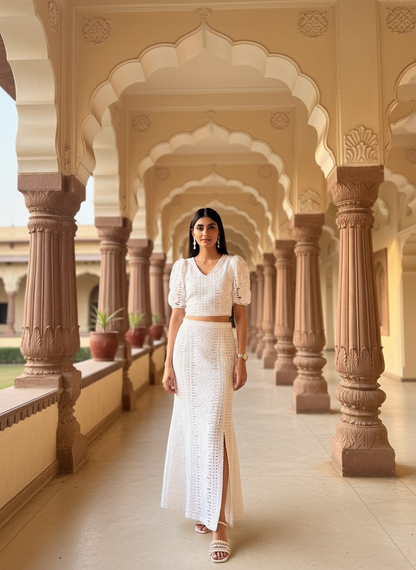 Ivory Cotton Coord Set