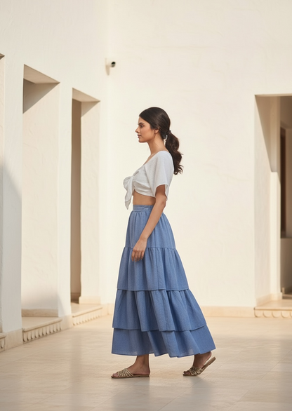 Azure Denim Coord Set