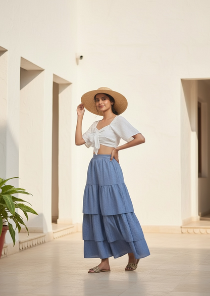Azure Denim Coord Set