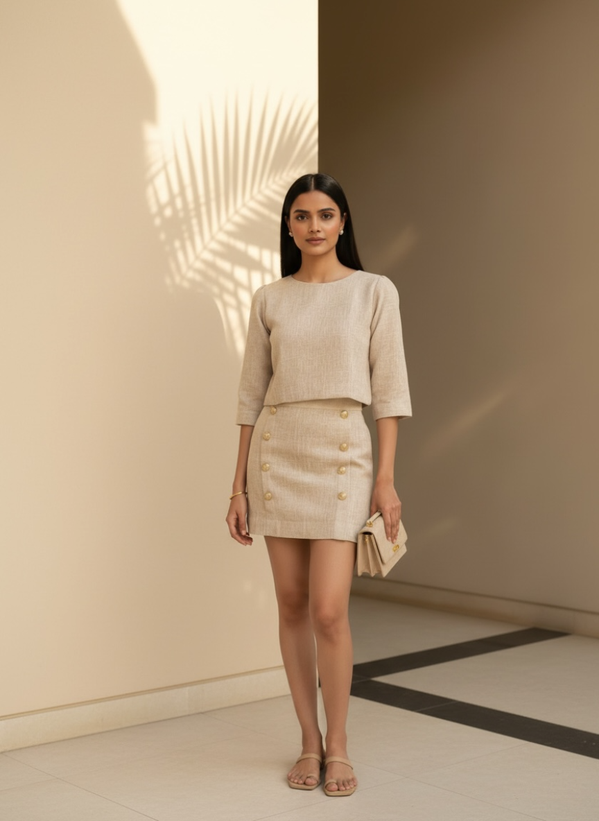 Luna Linen Coord Set