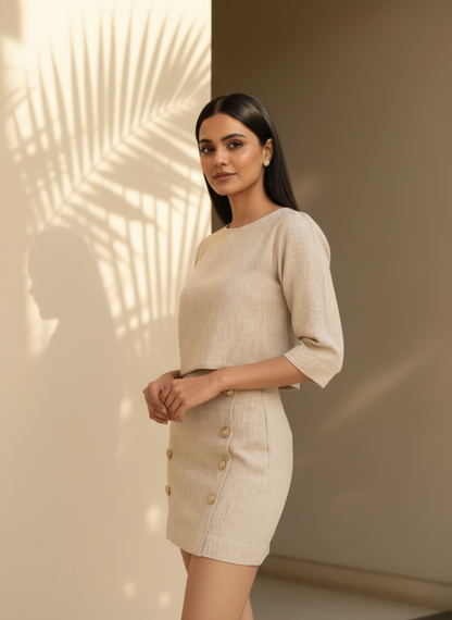 Luna Linen Coord Set